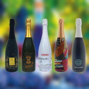 Wijnfles Eigen Sleeve Relatiegeschenk